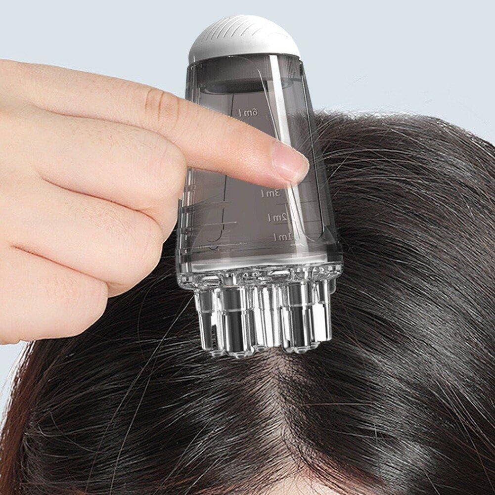 Mini Scalp Hair Applicator – Scalp Massager for Hair Growth, Essential Oil Applicator Bottle, and Head Brush for Hair Treatment