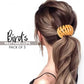 Bird Nest Hair Clip - Creative Ponytail Holders - Novelty Design Hair Ties (Pack of 3)